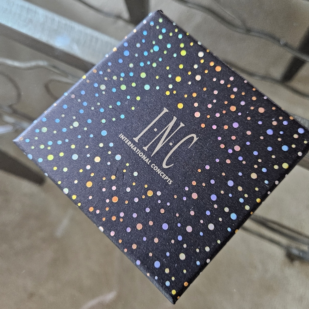 INC International Concepts Jewelry Box Multi Slide & Lift Out Compartments S NWT